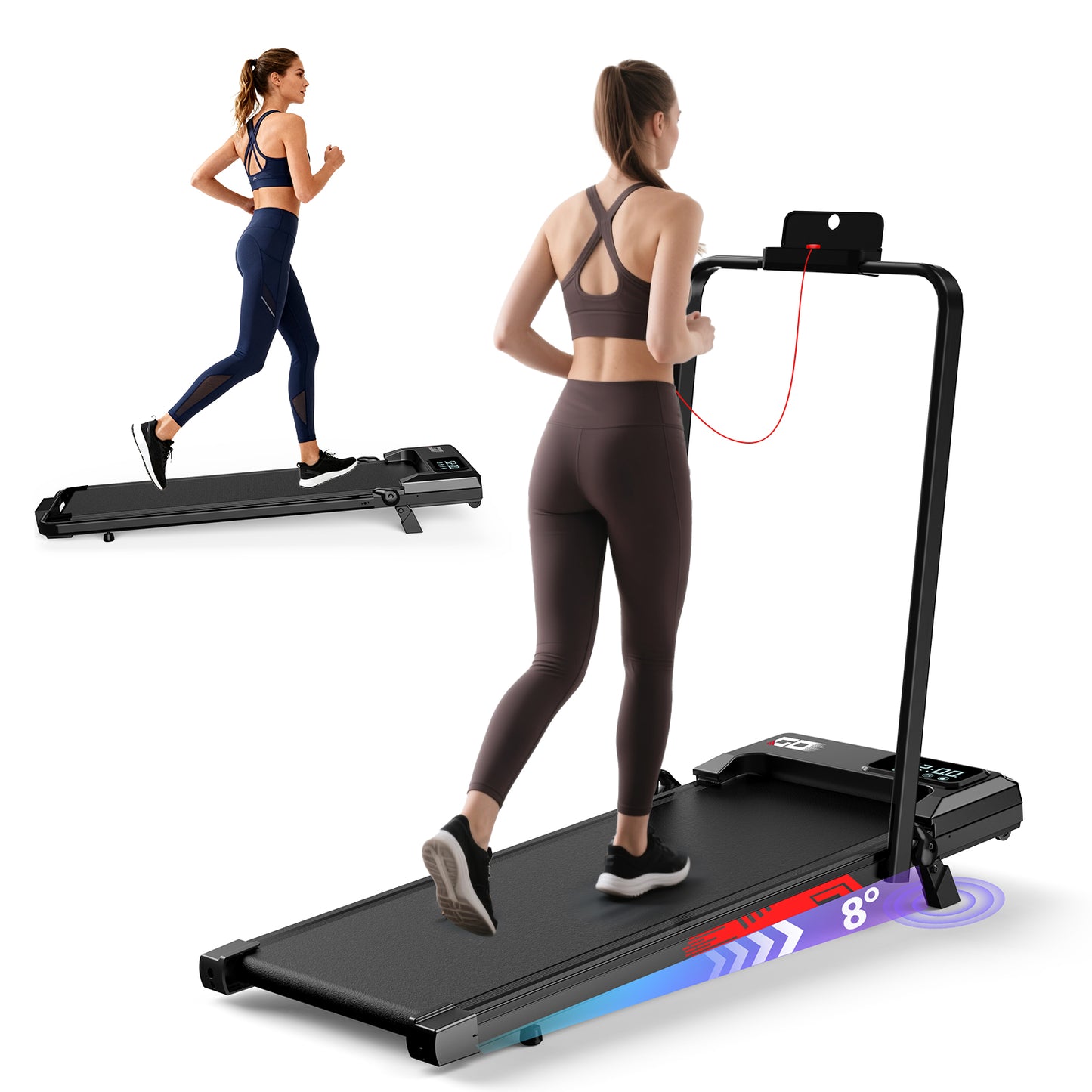 Loopband voor thuisgebruik, speciaal ontworpen voor kleine ruimtes