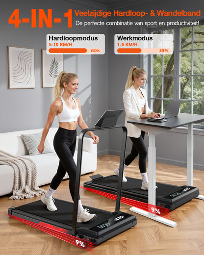 GL1  Pro Opvouwbare Loopband｜1-10 km/h, 9% handmatige hoekverstelling