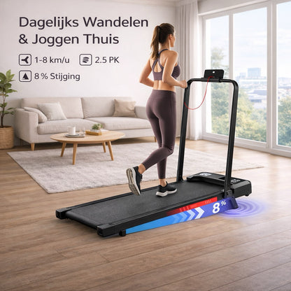 Loopband voor thuisgebruik, speciaal ontworpen voor kleine ruimtes