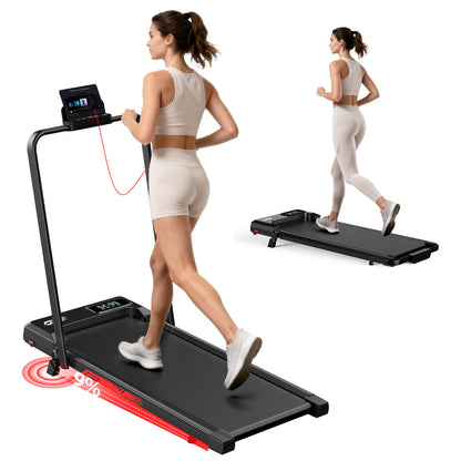 4-in-1 Opvouwbare Loopband met 9% Helling, Snelheid 1-8 kn/u